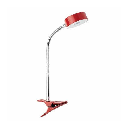 Globe Electric RED LED Clip Lamp 12647